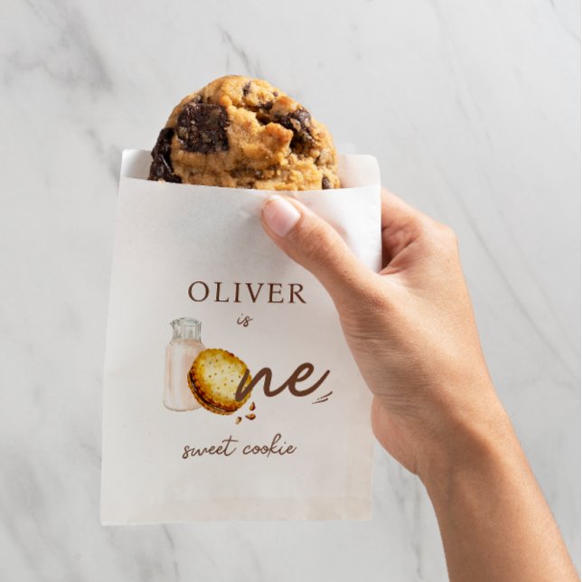 Sacolinha Leite e Cookies Primeira Festa de aniversário (Criador carregado)