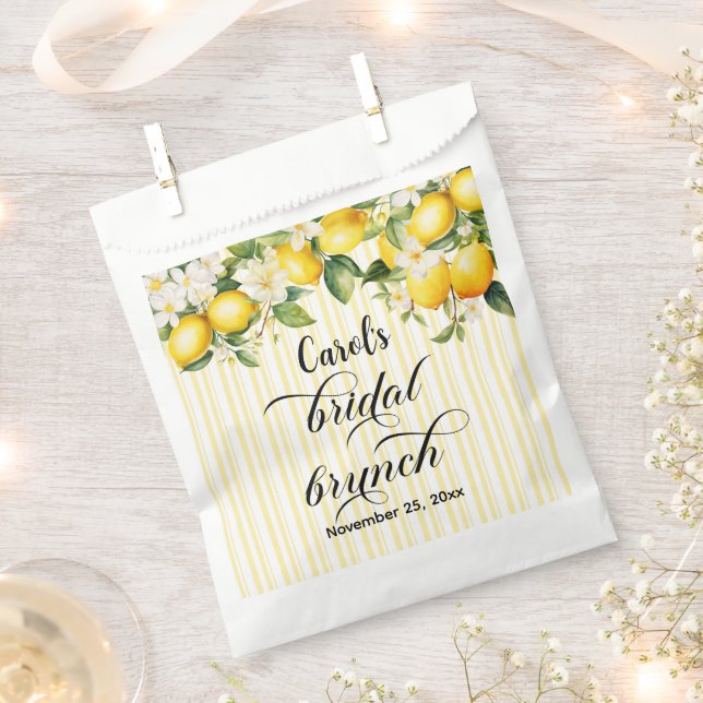 Sacolinha Lemon Branch Mediterrânica Summer Bridal Brunch (Cortado)