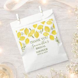 Sacolinha Lemon Greenery Chá de panela amarelo-oliva italian