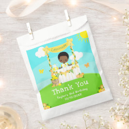 Sacolinha Lemonade Dark Skin Boy Aniversário Obrigado