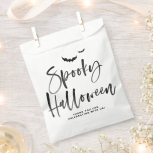 Sacolinha Letra Black Spooky Halloween Brussel Halloween