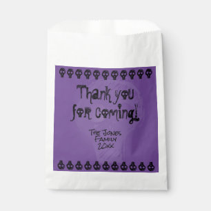 Sacolinha Letra Feliz de Halloween Spooky Roxo/Preto