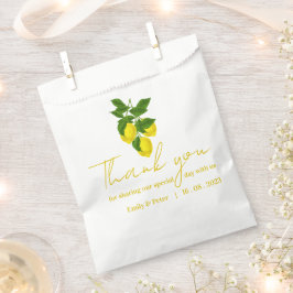 Sacolinha Limão Amarelo Obrigado Festa de casamento Brilhant