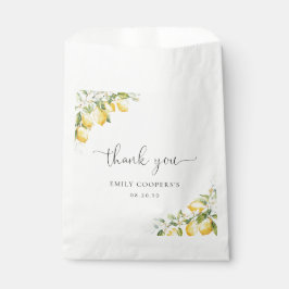 Sacolinha Limão Citrus Chá de fraldas Favor Bag