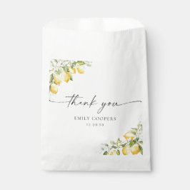 Sacolinha Limão Citrus Chá de fraldas Favor Bag