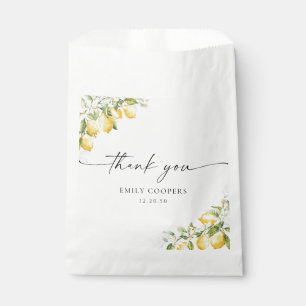 Sacolinha Limão Citrus Chá de fraldas Favor Bag