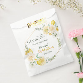 Sacolinha limões Eucalipto Rosa Festa de Chá de Noiva Agrade