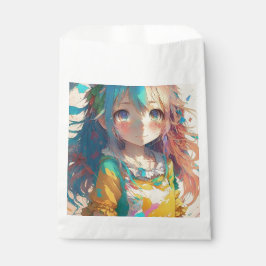 Sacolinha Linda Garota Anime Colorida Tenha um Belo Dia