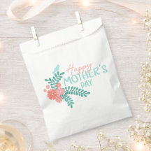 Lindo pássaro em design de dia das mães de flor