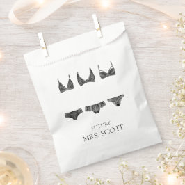 Sacolinha Lingerie Rosa e Preto Chá de Noiva Presente Médio 