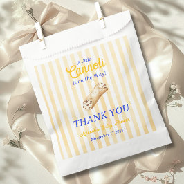 Sacolinha Little Cannoli Yellow Blue Italian Baby Shower