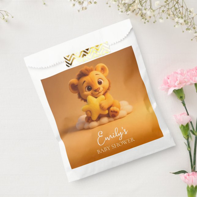 Sacolinha Little Lion & Star - Baby Shower Gift Bag (Selado)