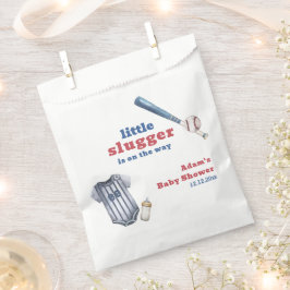 Sacolinha Little Slugger Baseball Shirt Bottle Baby Shower