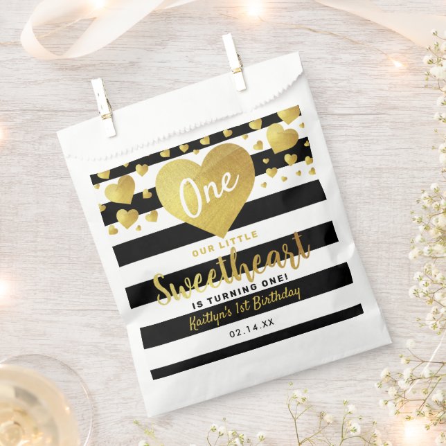 Sacolinha Little Sweetheart Valentine's Day Any Age Birthday (Cortado)