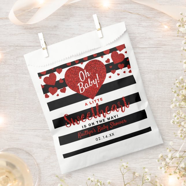 Sacolinha Little Sweetheart Valentine's Day Baby Shower (Cortado)