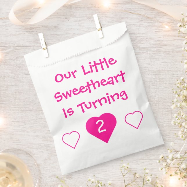 Sacolinha Little Swetheart Birthday (Cortado)