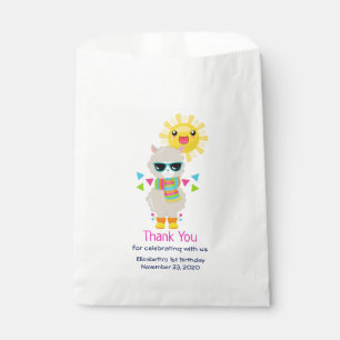 Sacolinha Llama Legal e Kawaii Sun sorridente
