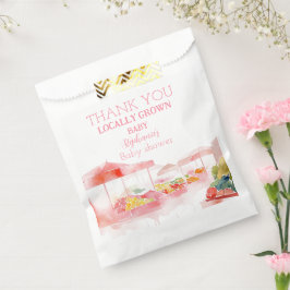 Sacolinha Locally Grown Baby Girl Shower Farmers Market