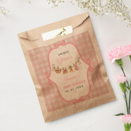 Sacolinha Locally grown Pink girlbaby shower  Baby sprinkle 