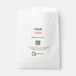 Sacolinha logotipo de revisão de negócios do Google Scan QR