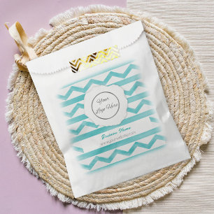 Sacolinha Logotipo do modelo Blue Boho - Papel para promocio