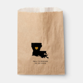 Sacolinha Louisiana Wedding Favor Treat Sacks, Sacos-present