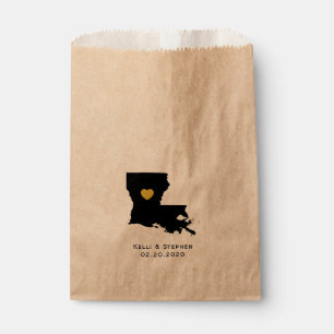 Sacolinha Louisiana Wedding Favor Treat Sacks, Sacos-present