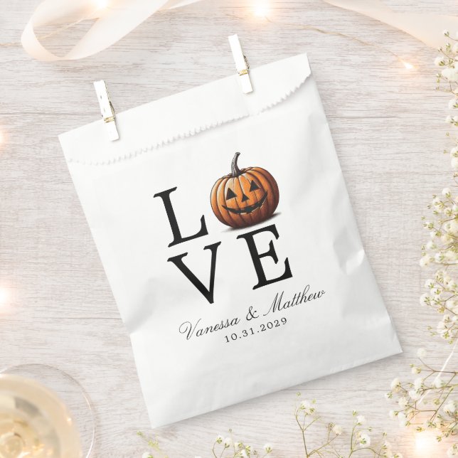 Sacolinha Love Pumpkin Wedding (Cortado)