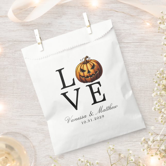Sacolinha Love Pumpkin Wedding (Cortado)
