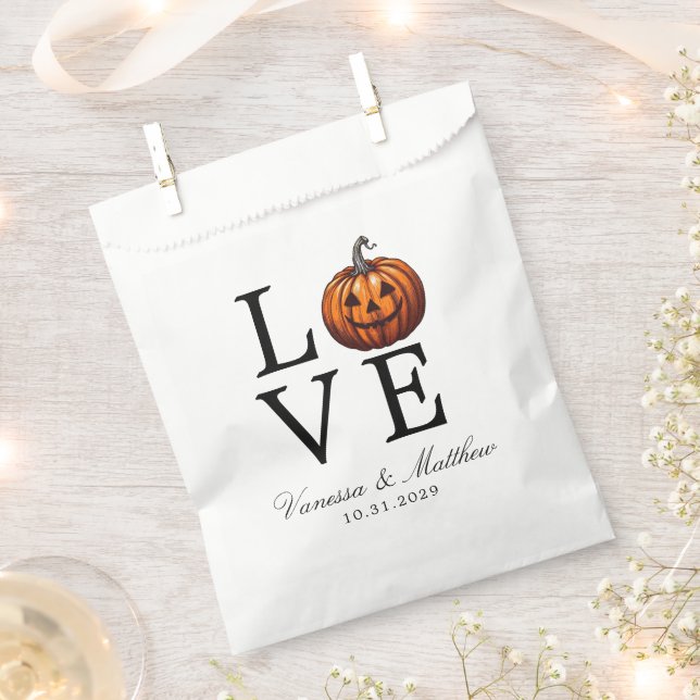 Sacolinha Love Pumpkin Wedding (Cortado)