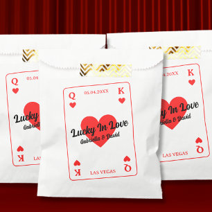 Sacolinha Lucky In Love Hearts Tocando Casais De Cartões