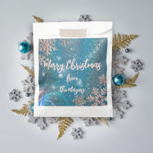 Luxo Elegante Azul Natal Inverno Maravilha de Nata