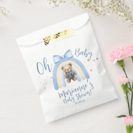Sacolinha Macacão de Urso Préppy para Menino Chuveiro de Beb