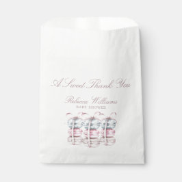 Sacolinha Macaron francês Um obrigado doce você Chá de frald