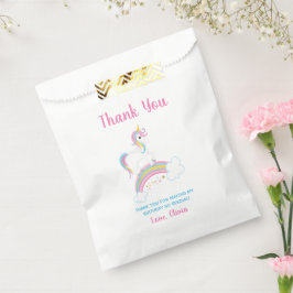 Sacolinha Magical Rainbow Unicorn Birthday