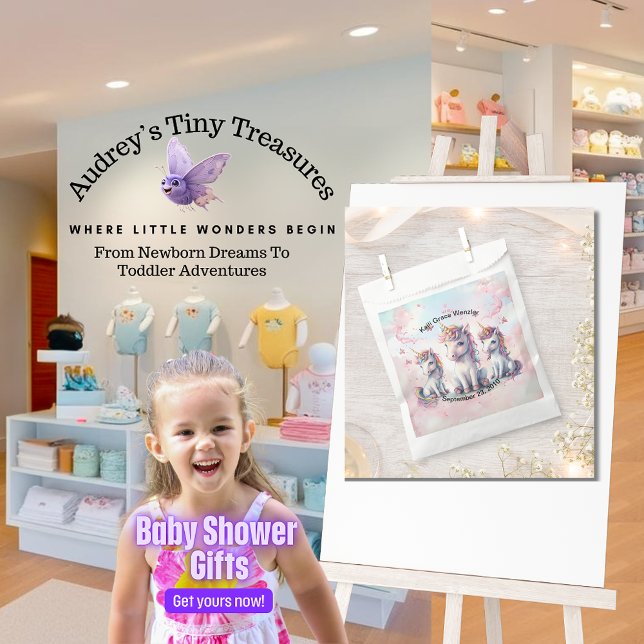 Sacolinha Magical Unicorn Chá de fraldas Favor Bag (Criador carregado)