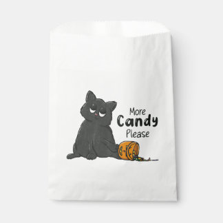 Sacolinha Mais Doces Por Favor Halloween Gato Preto