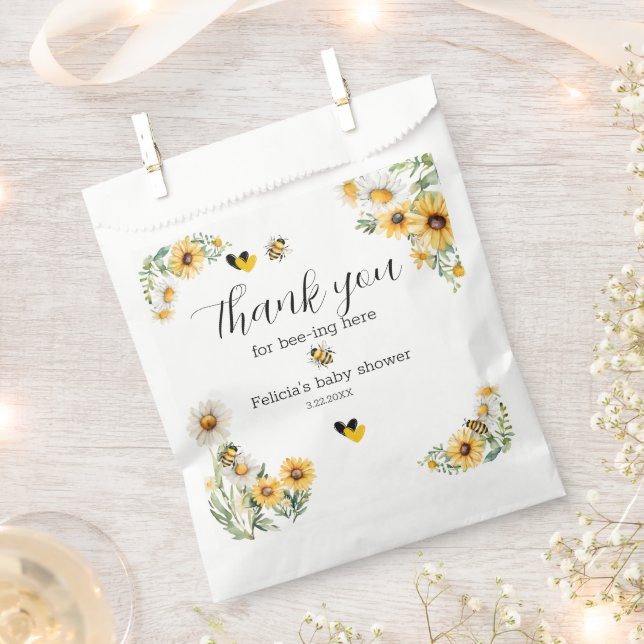 Sacolinha Mamãe para Bee Yellow Flor Bumblebee (Cortado)