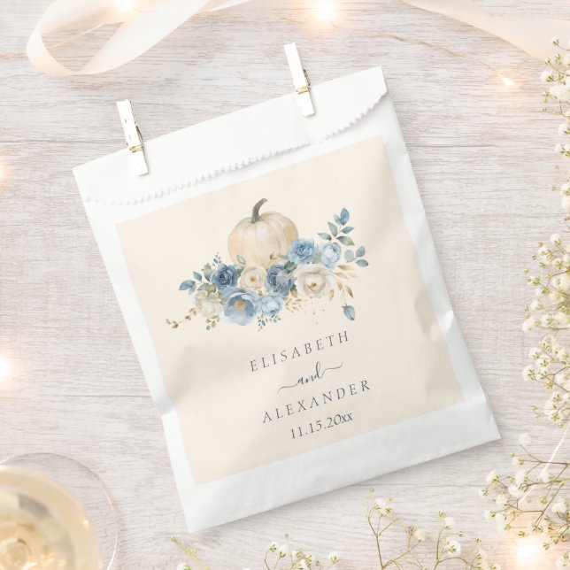 Sacolinha Marinho Azul Pumpkin Cai no Casamento de Amor (Cortado)