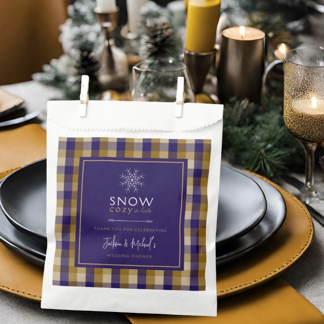 Sacolinha Marinho De Xadrez E Chá de casamento De Banho De N (Criador carregado)