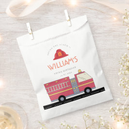 Sacolinha Material de Aniversário de Bombeiros Vermelhos