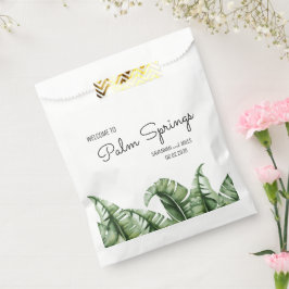 Sacolinha Meio século Banana Leaf Weding Welcome Favor Bag