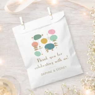 Sacolinha Meio século Retro Moderno Casamento Personalizado