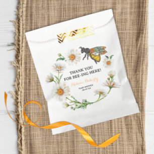 Sacolinha Mel Bee Chá de fraldas Favor Bag Obrigado, Honey