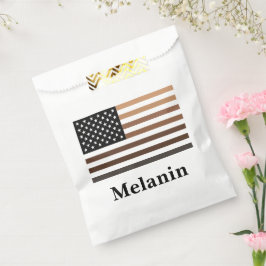 Sacolinha Melanin EUA Flag African American Black History