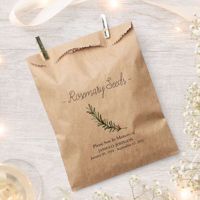 Sacolinha Memorial Rosemary Seed Funeral (Cortado)