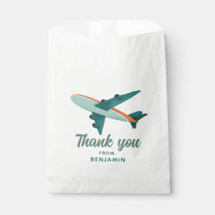 Sacolinha Meninos Azul Viagem Avião Aniversário de Crianças