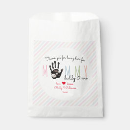 Sacolinha Mensagem do Chá de fraldas Bump Ultrasound Cute