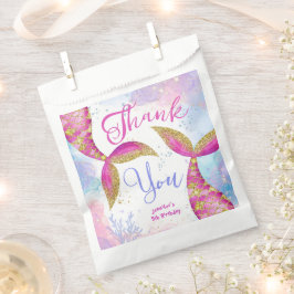 Sacolinha Mergulhe no aniversário de cinco 5 de Sereia