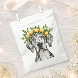 Sacolinha Merle Great Dane Dog Lemon Crown